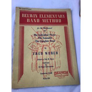 Antique Belwin elementary Band Method sheet music